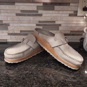 Birkenstock Women's Buckley Nubuck Leather - Dove Gray (Narrow Width)